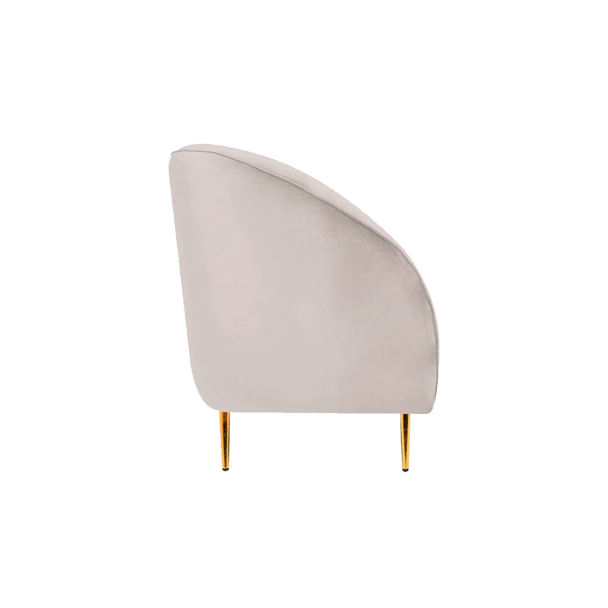 Sofá de 3 plazas terciopelo Giulia - Beige/Marfil - Tugow