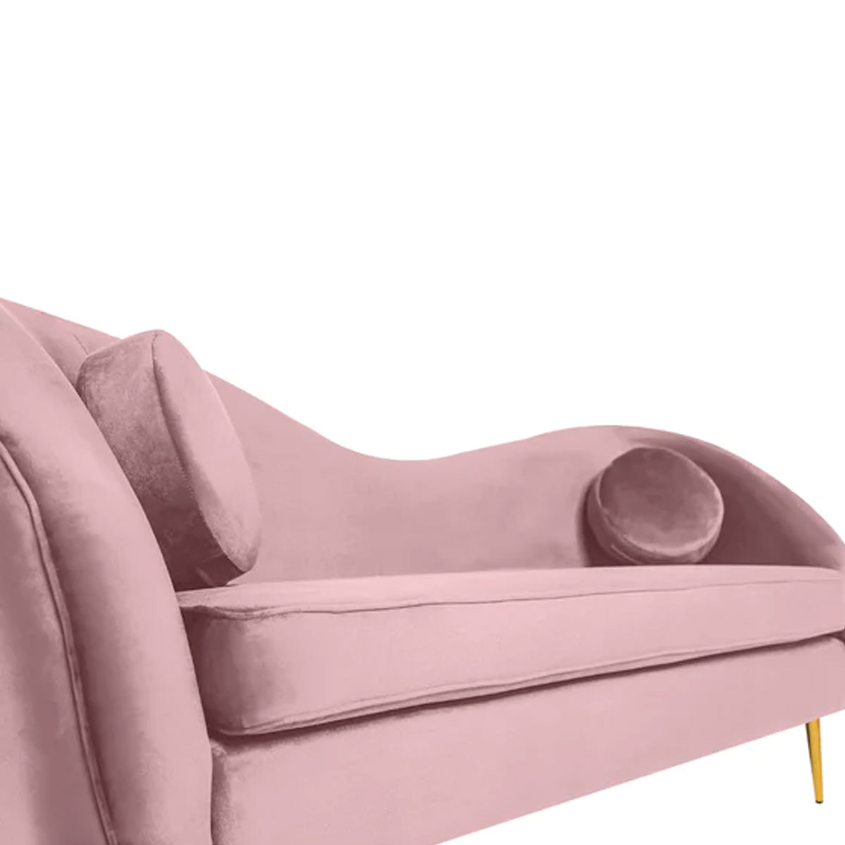 Sofá de 3 plazas terciopelo Giulia - Rosa - Tugow