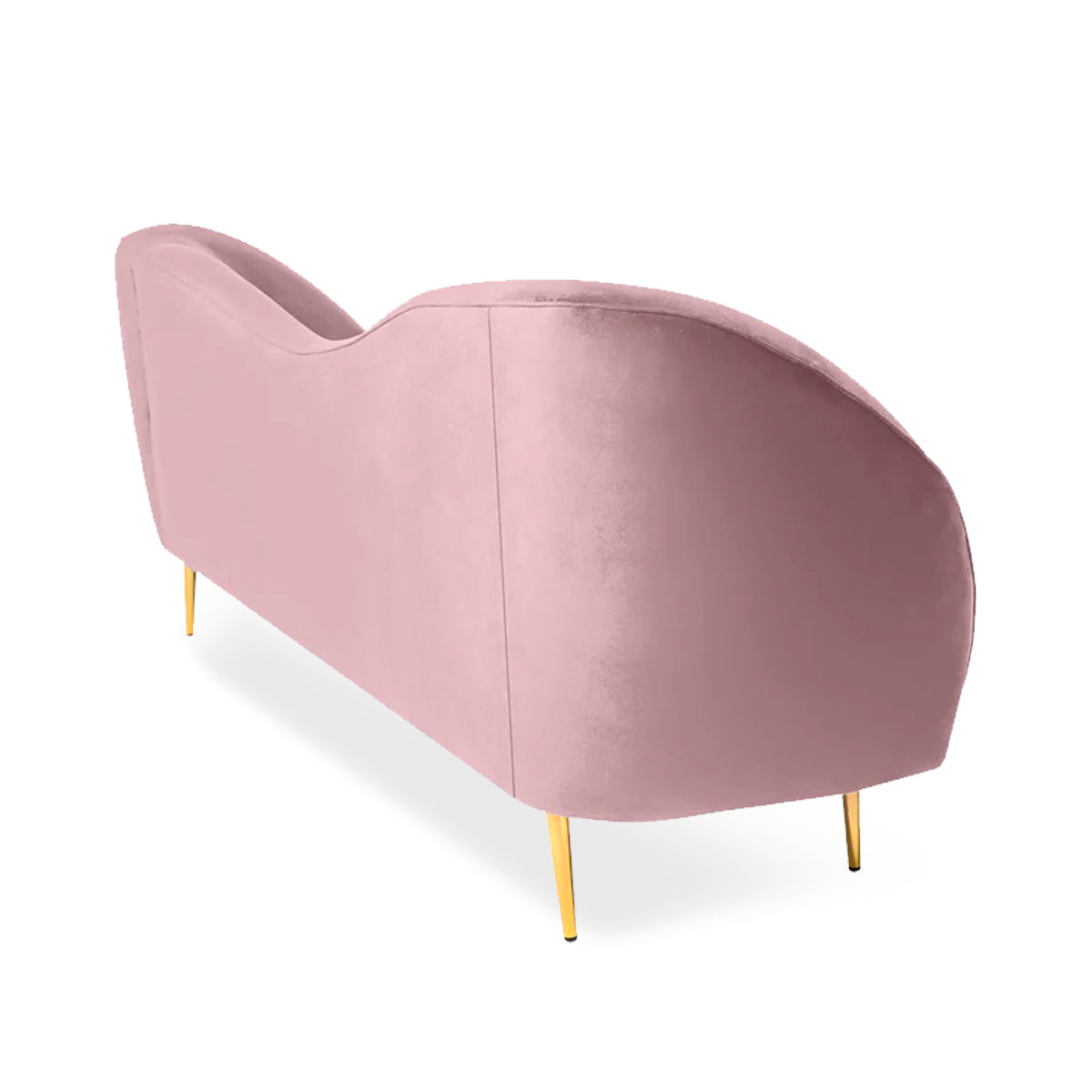 Sofá de 3 plazas terciopelo Giulia - Rosa - Tugow