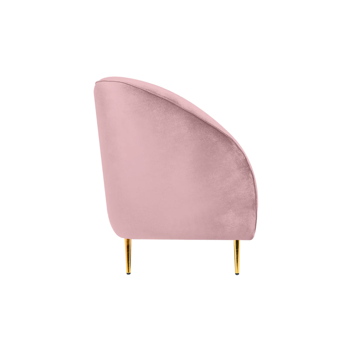 Sofá de 3 plazas terciopelo Giulia - Rosa - Tugow