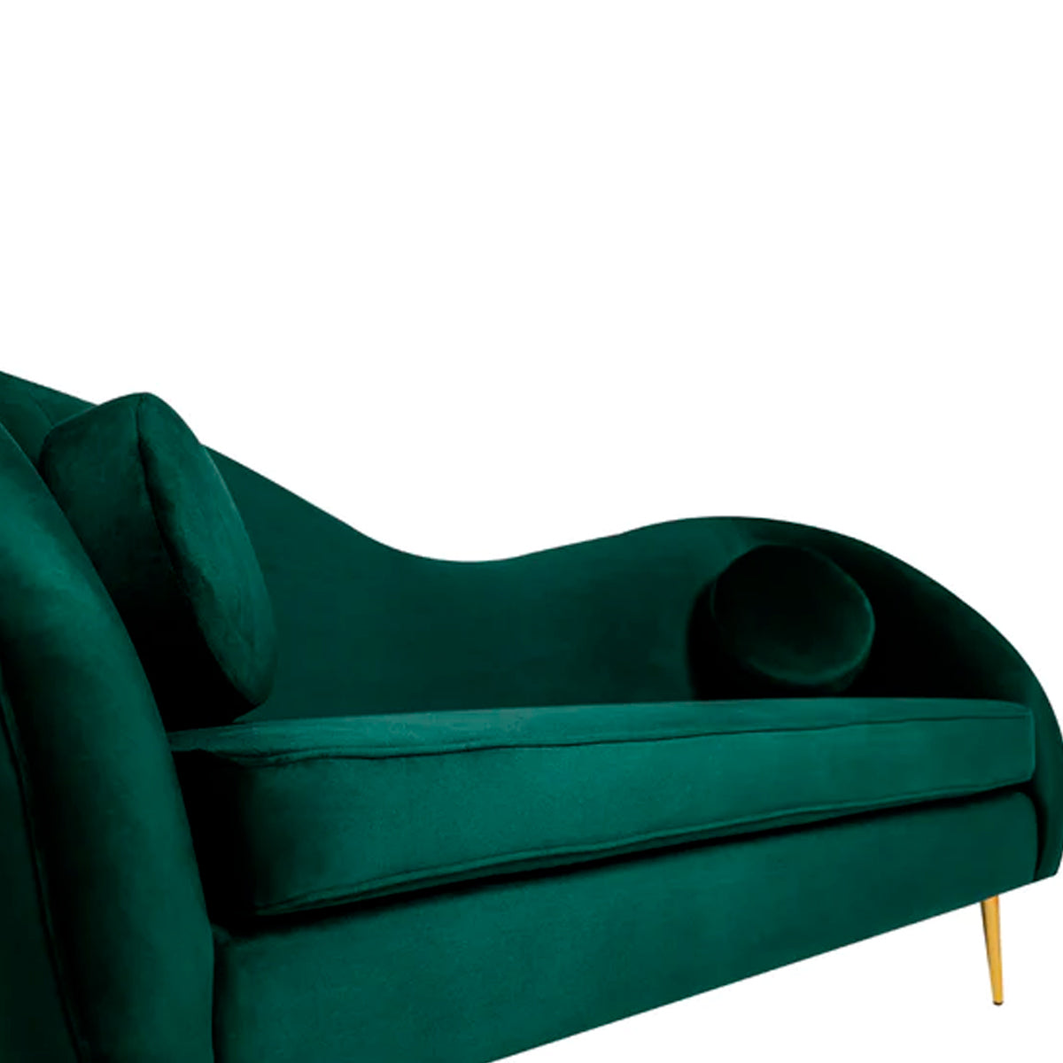 Sofá de 3 plazas terciopelo Giulia - Verde - Tugow