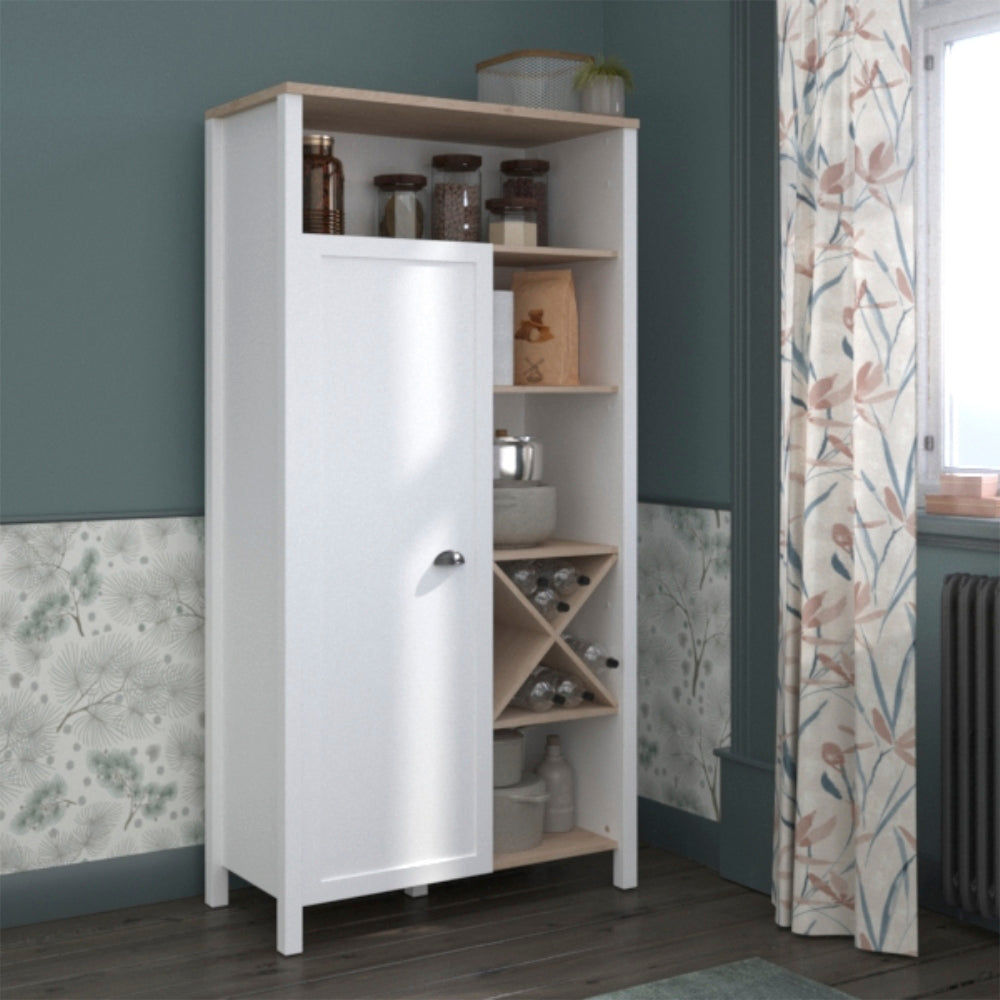 Alacena Glow - Blanco y Roble - Tugow