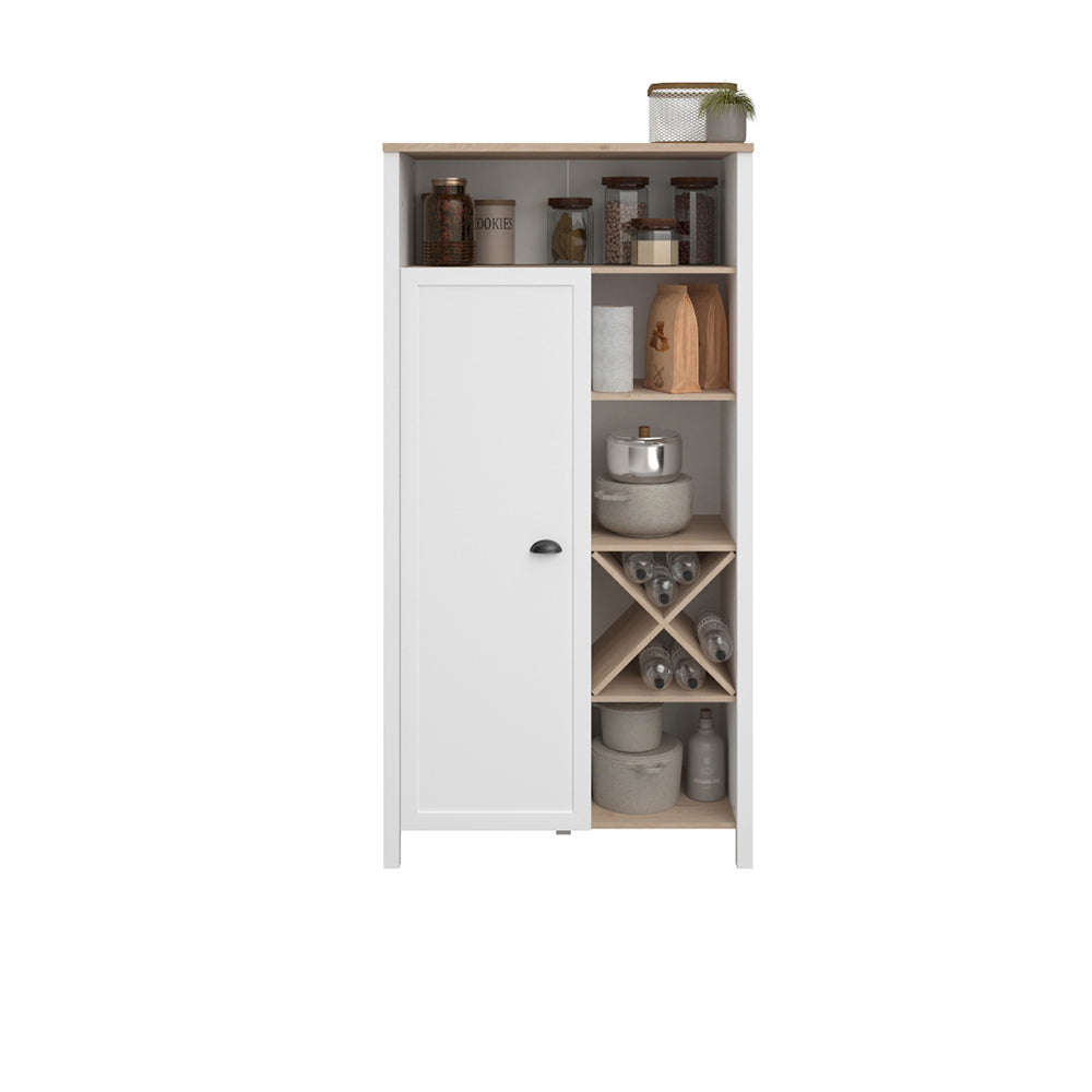 Alacena Glow - Blanco y Roble - Tugow