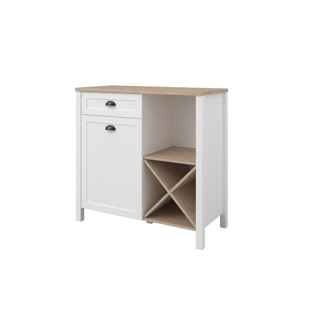 Alacena Glow - Blanco y Roble - Tugow