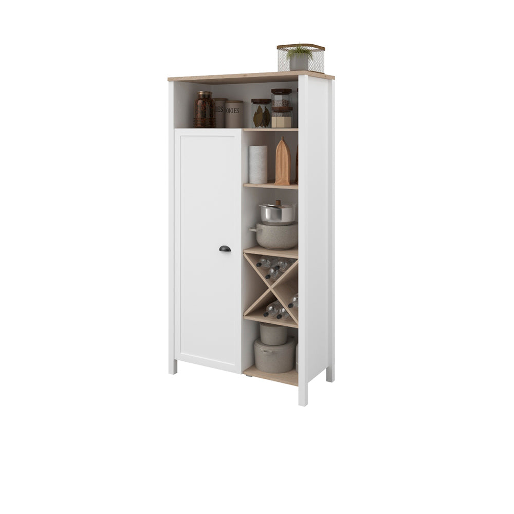 Alacena Glow - Blanco y Roble - Tugow