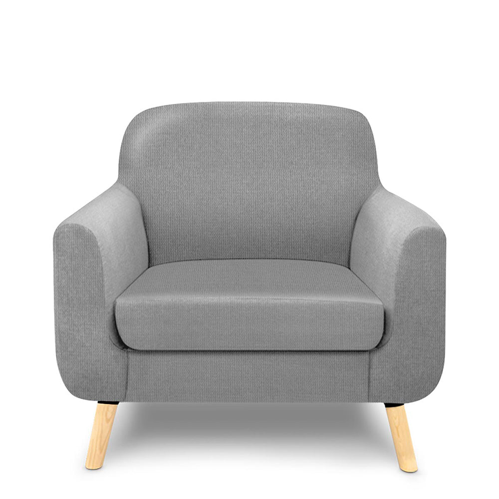 Sillón Grimaldi - Gris Claro - Tugow