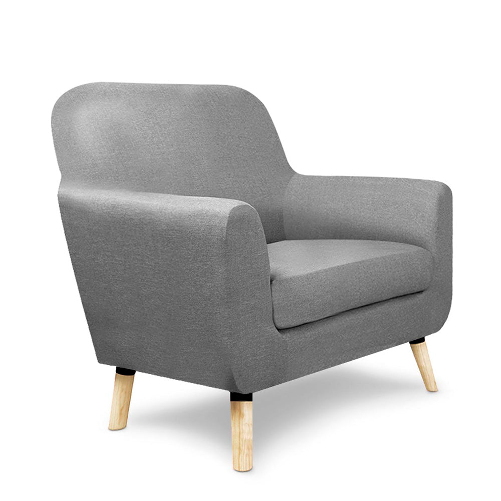 Sillón Grimaldi - Gris Claro - Tugow