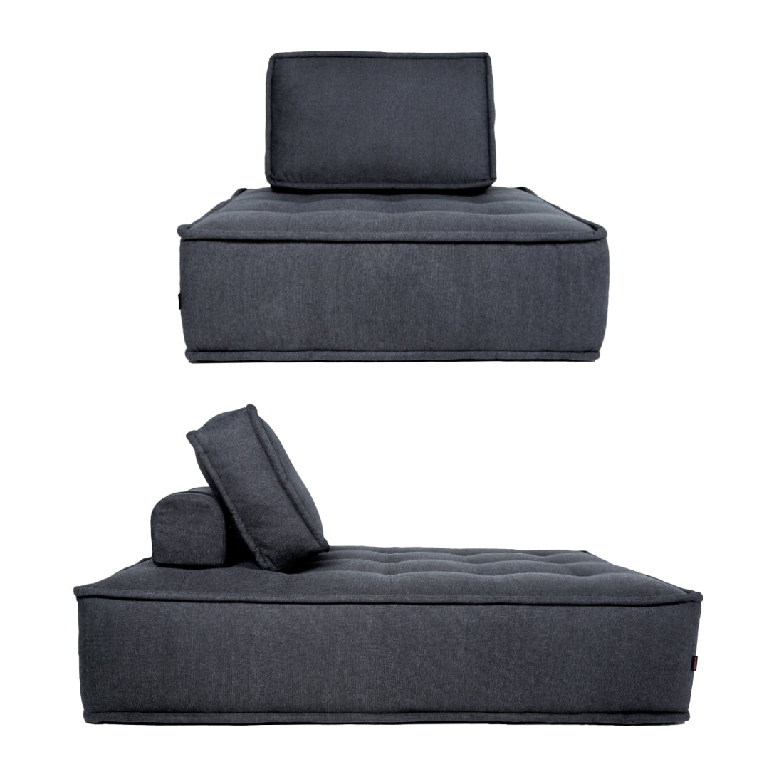 Set Sillones de 1 y 2 plazas Mood - Gris Claro Obscuro - Tugow