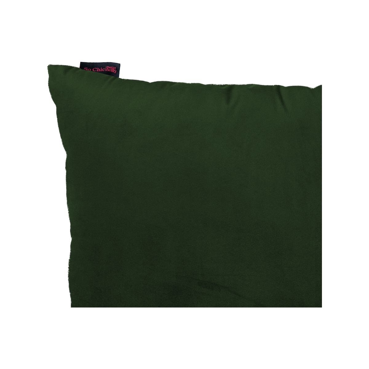 Cojín rectangular Terciopelo Belem - Verde Esmeralda - Tugow