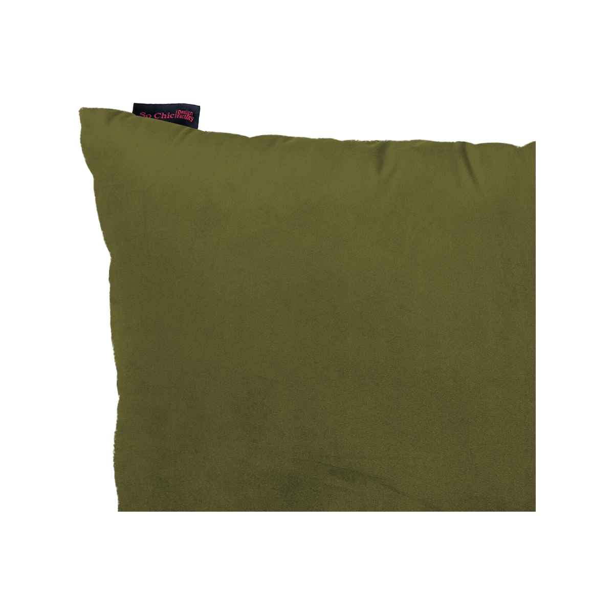 Cojín rectangular Terciopelo Belem - Verde Olivo - Tugow