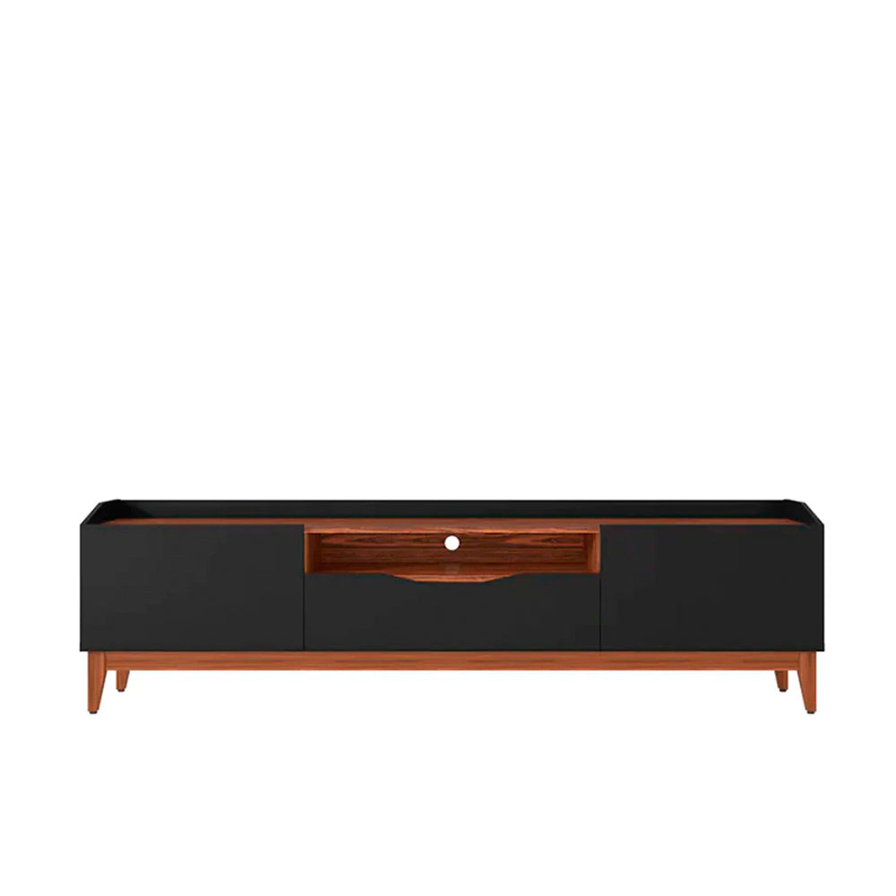 Mesa para tv Harek - Negro y Nogal - Tugow