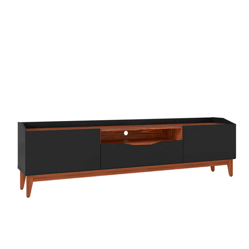 Mesa para tv Harek - Negro y Nogal - Tugow