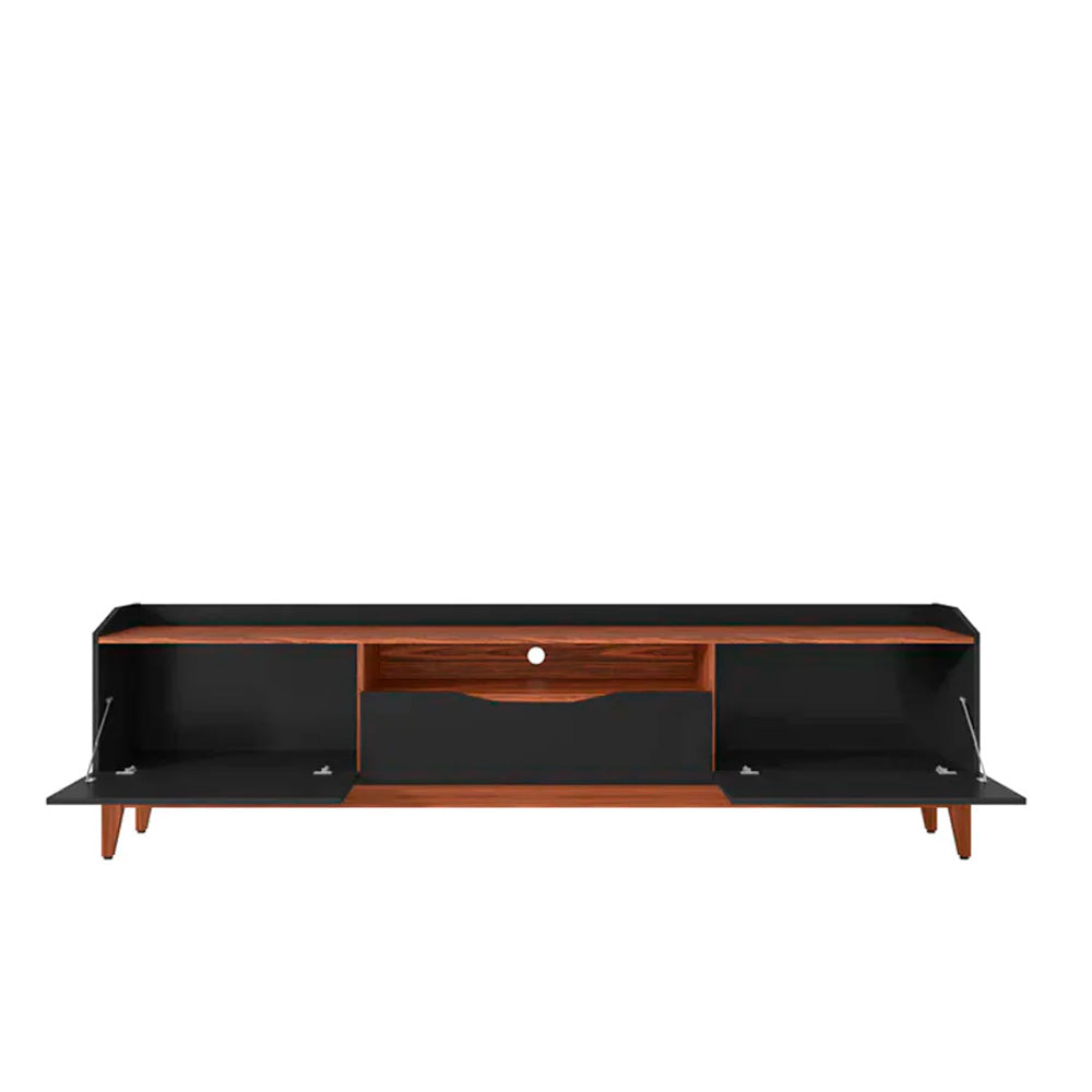 Mesa para tv Harek - Negro y Nogal - Tugow