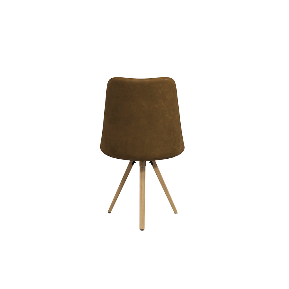 Silla de piel sintética Helsinki - Café - Tugow
