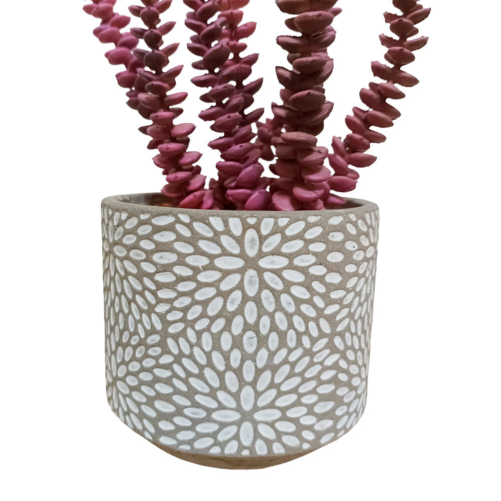 Flor Artificial Isa - Lila y Gris - Tugow