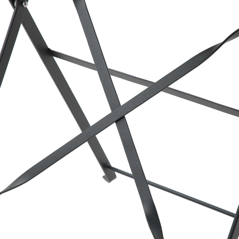 Juego de mesa con 2 sillas para exterior Paris - Negro - Tugow