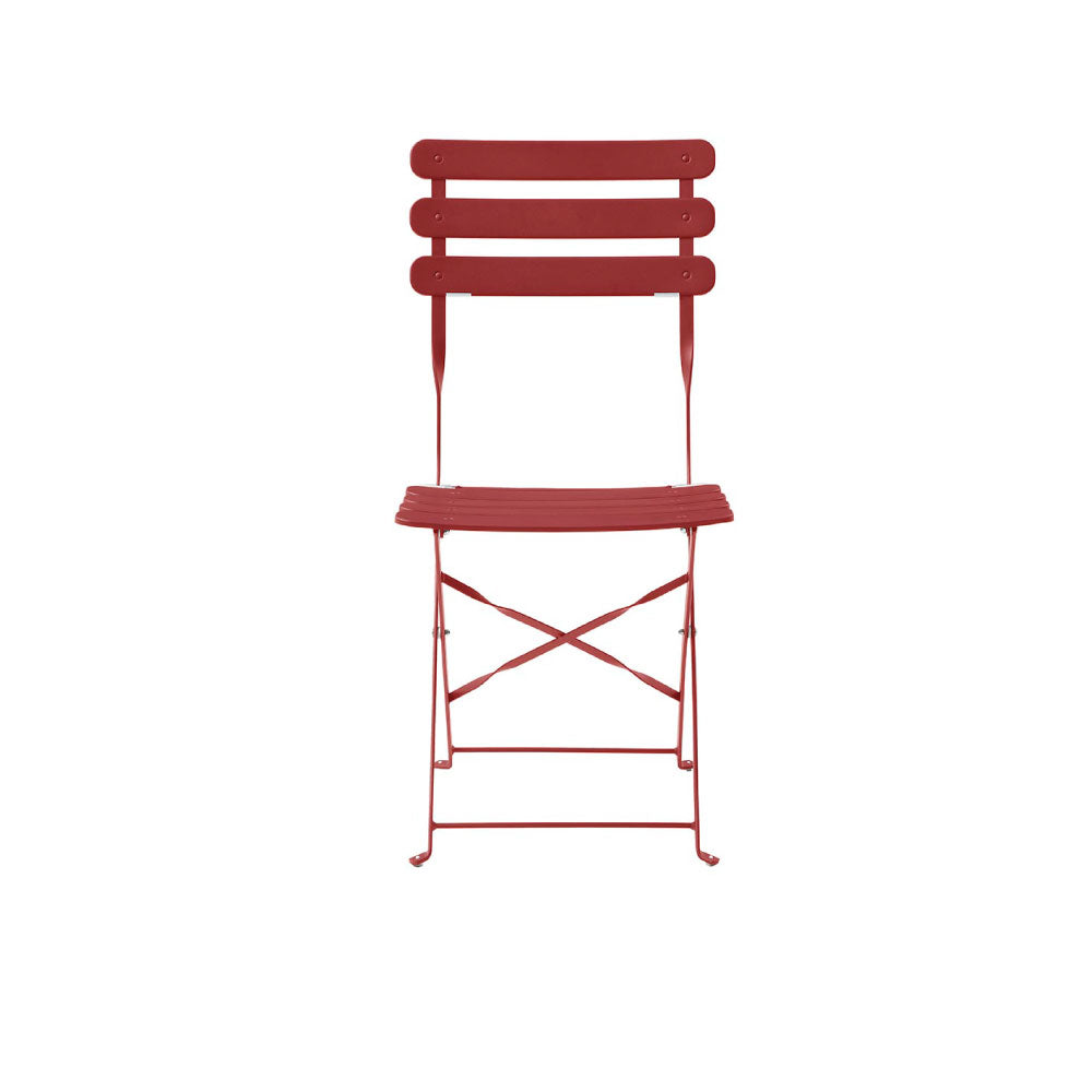 Juego de mesa con 2 sillas para exterior Paris - Rojo - Tugow