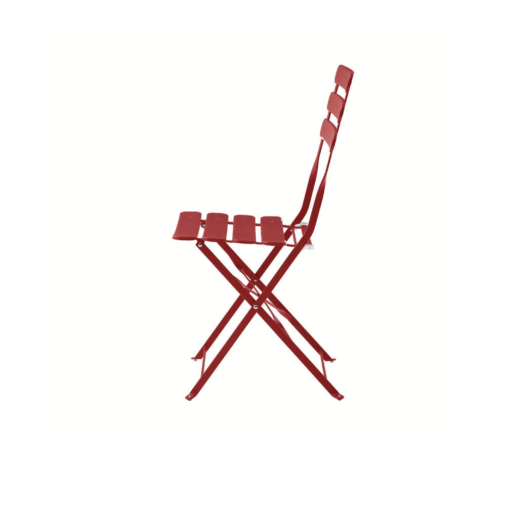 Juego de mesa con 2 sillas para exterior Paris - Rojo - Tugow