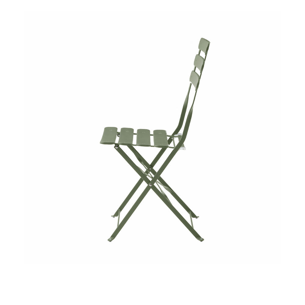 Juego de mesa con 2 sillas para exterior Paris - Verde - Tugow