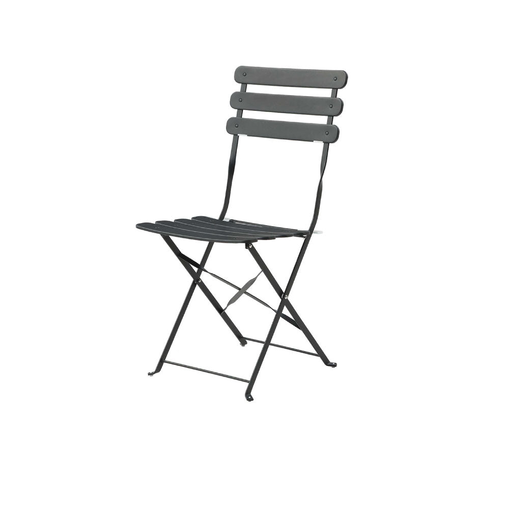 Juego de mesa con 2 sillas para exterior Paris - Negro - Tugow