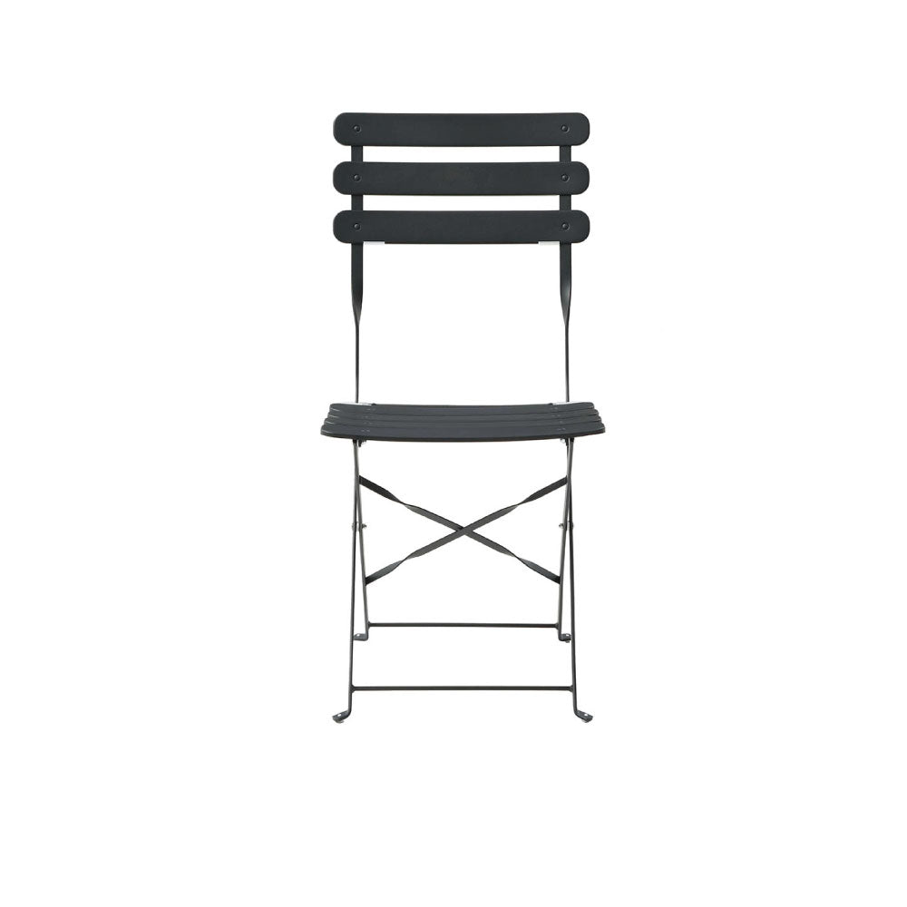 Juego de mesa con 2 sillas para exterior Paris - Negro - Tugow