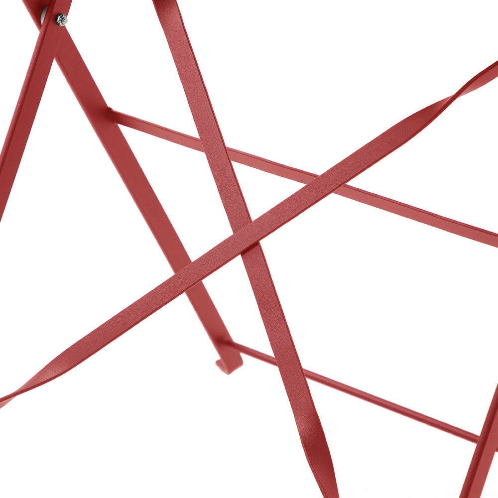 Juego de mesa con 2 sillas para exterior Paris - Rojo - Tugow