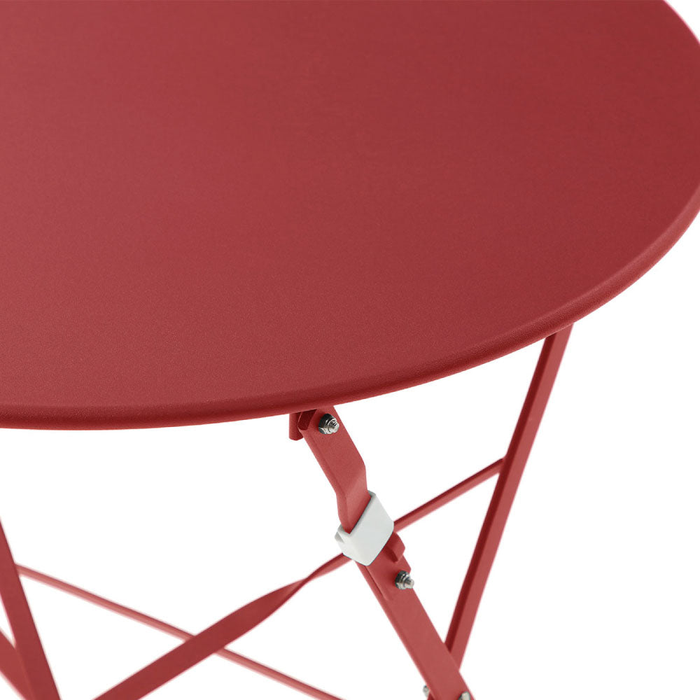 Juego de mesa con 2 sillas para exterior Paris - Rojo - Tugow