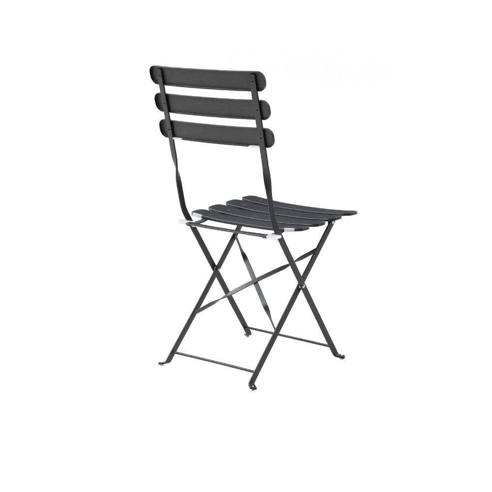Juego de mesa con 2 sillas para exterior Paris - Negro - Tugow