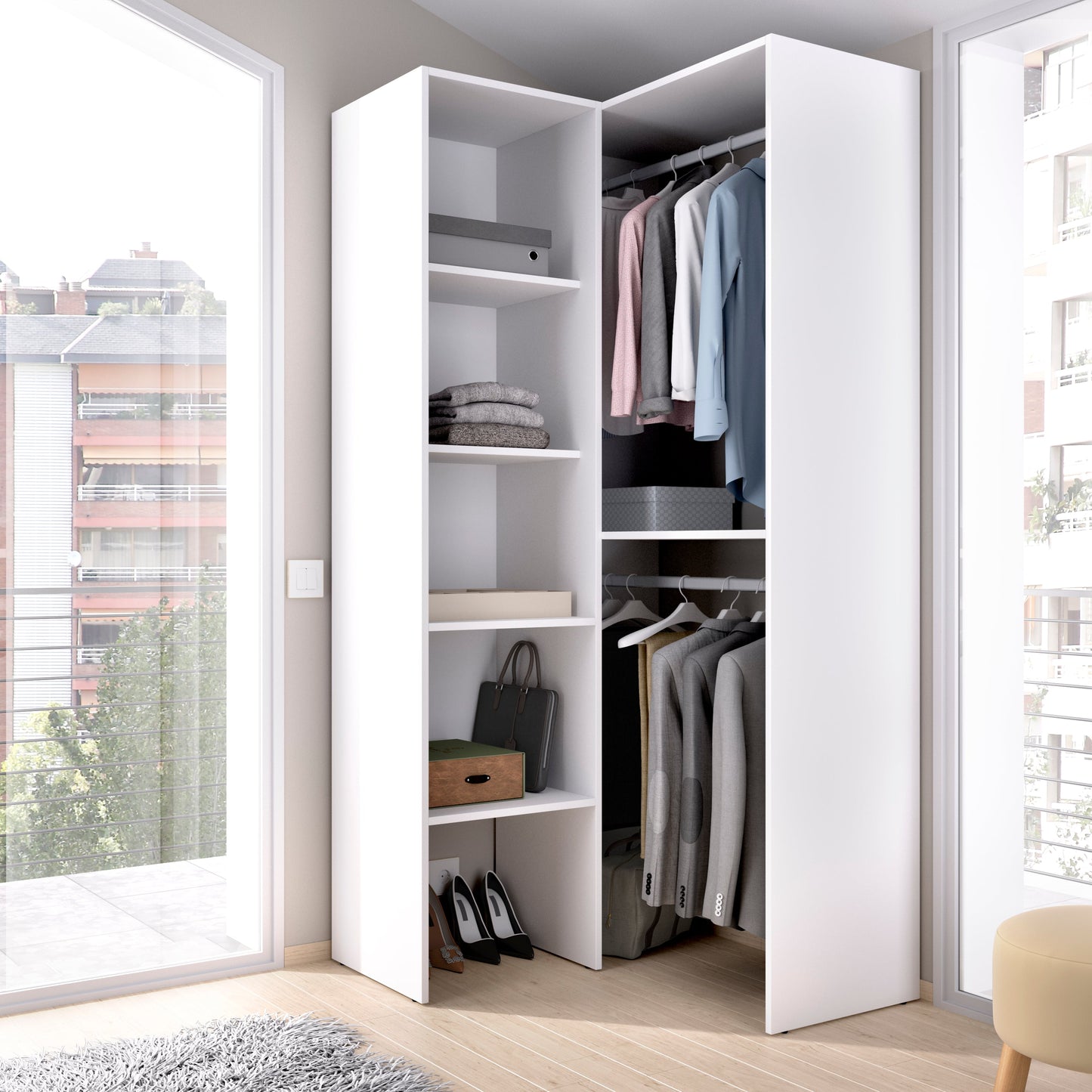 Armario rincón Suit - Blanco - Tugow