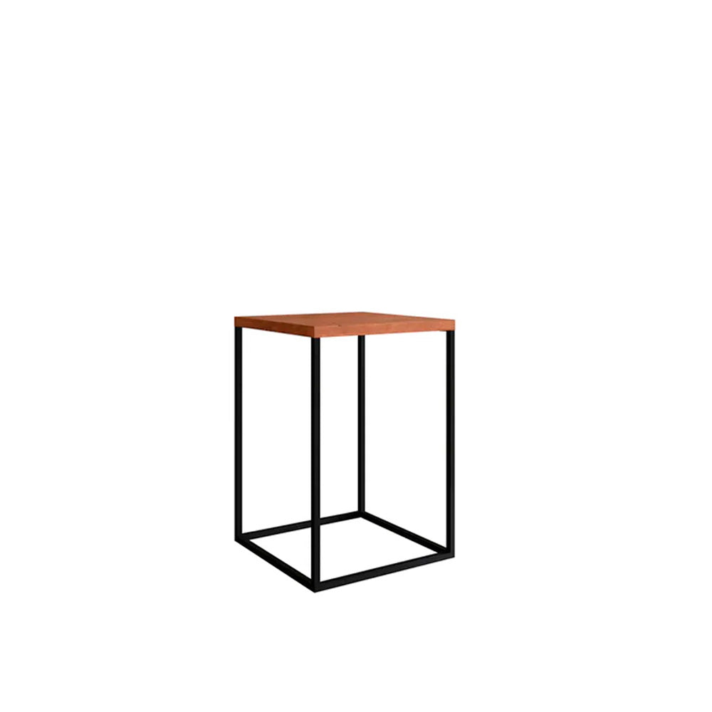 Mesa lateral Kari - Negro y Color Madera - Tugow