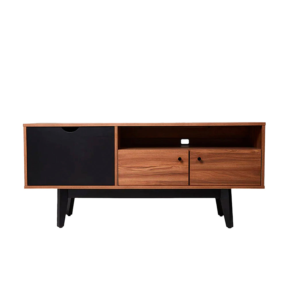 Mueble para TV Laax - Nogal y Negro - Tugow