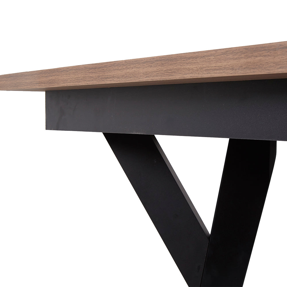 Mesa rectángular Laax - Nogal y Negro - Tugow