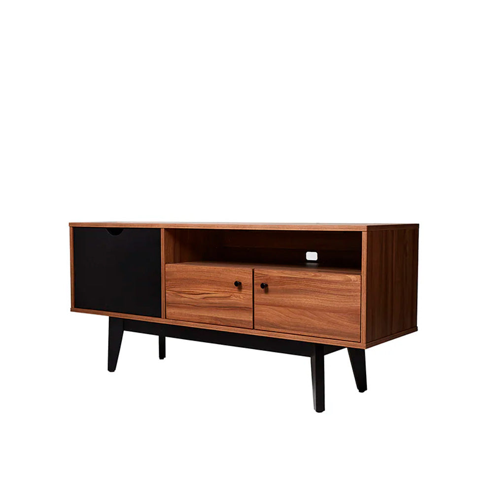 Mueble para TV Laax - Nogal y Negro - Tugow