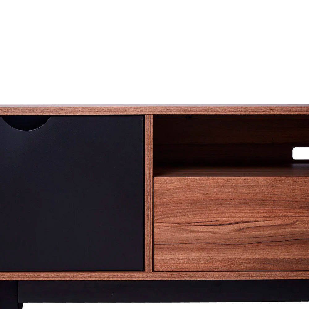 Mueble para TV Laax - Nogal y Negro - Tugow