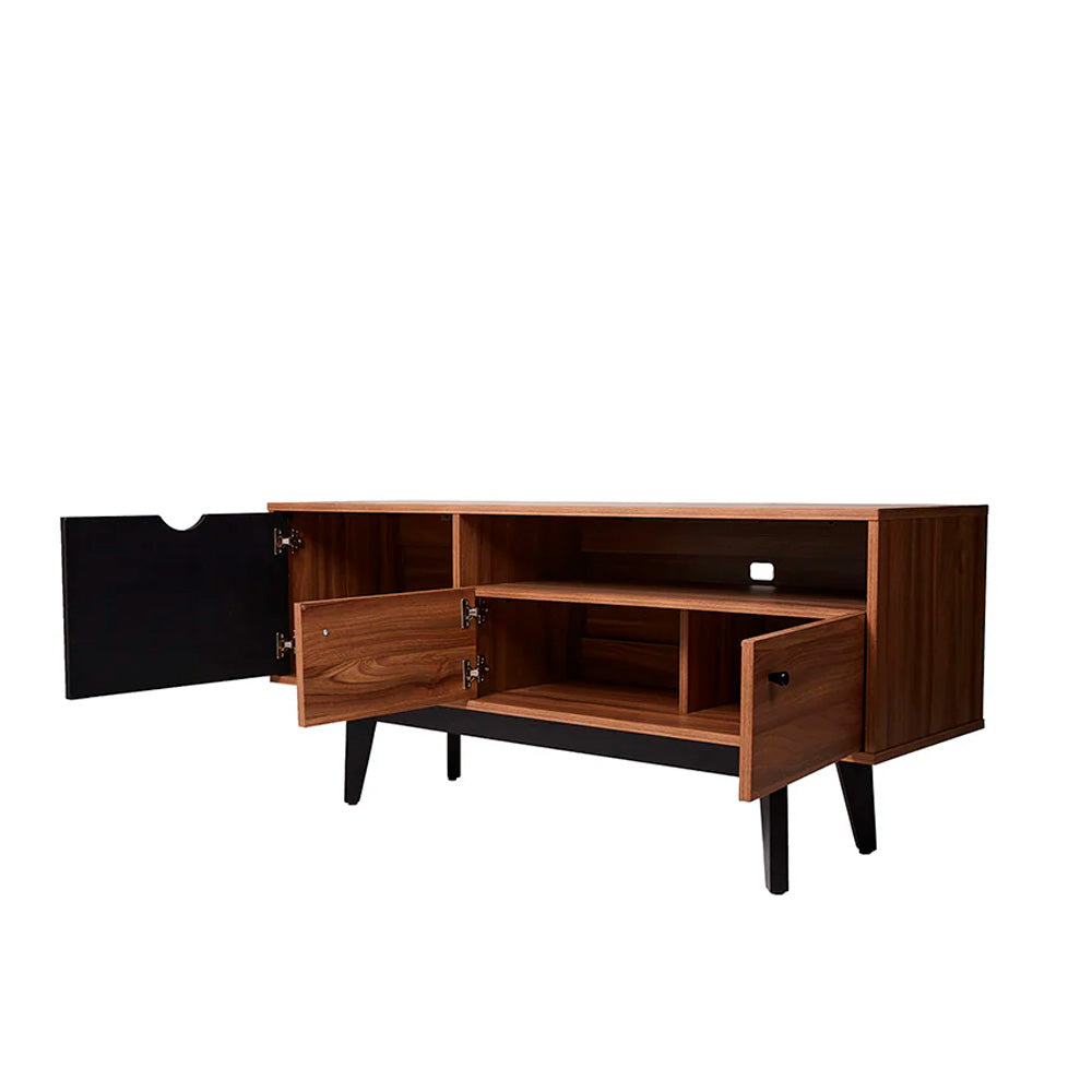 Mueble para TV Laax - Nogal y Negro - Tugow