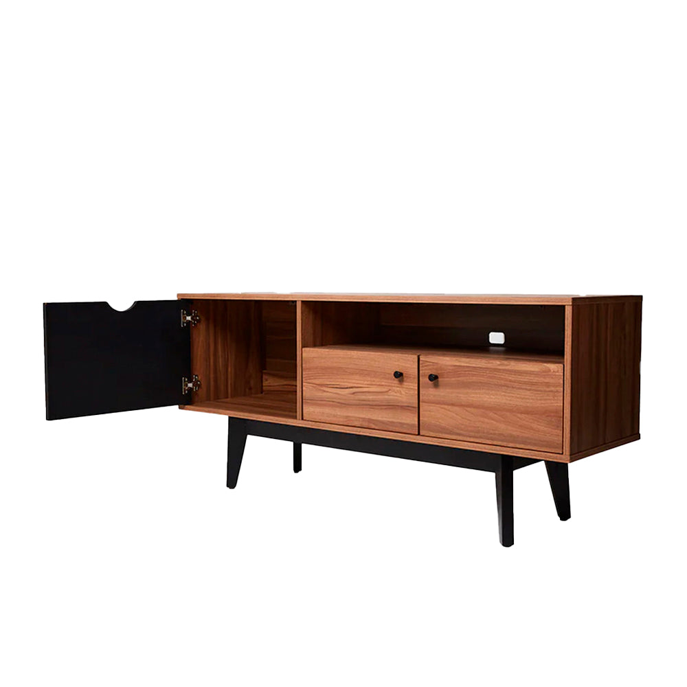 Mueble para TV Laax - Nogal y Negro - Tugow