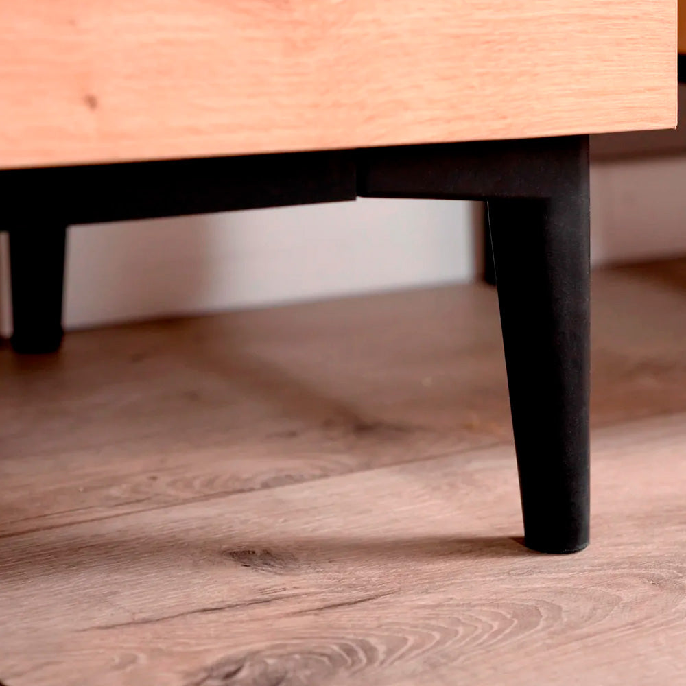 Mueble para tv Lexington - Color Madera y Negro - Tugow