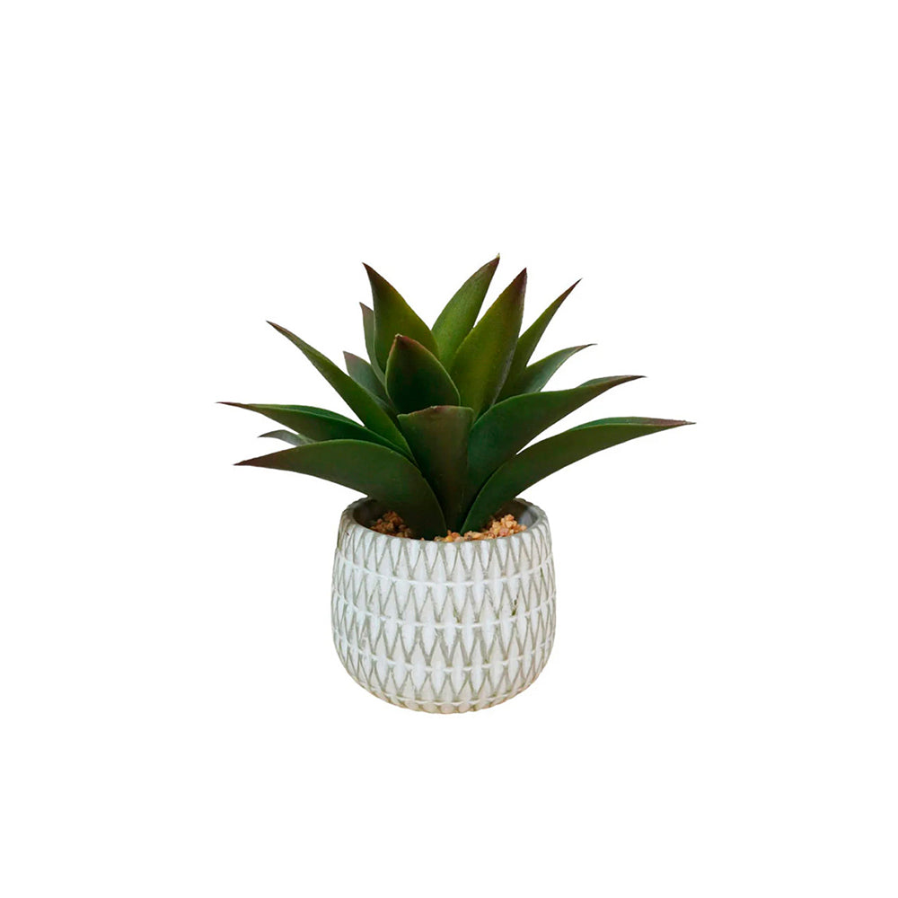 Planta Artificial Luko - Verde y Blanco - Tugow