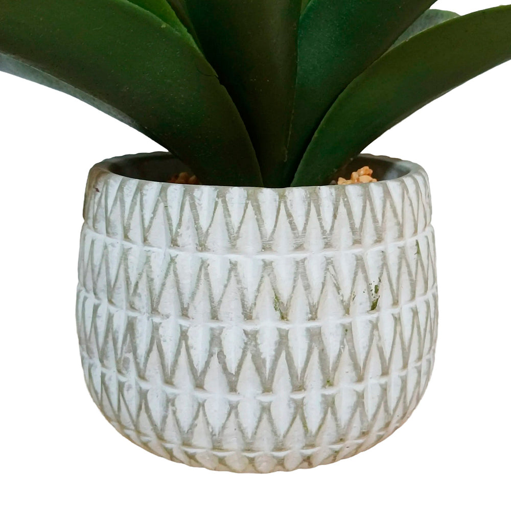 Planta Artificial Luko - Verde y Blanco - Tugow