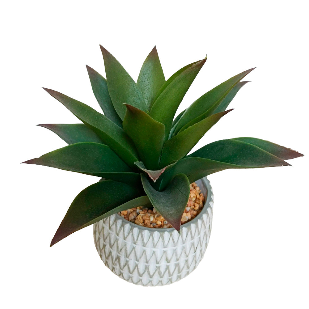 Planta Artificial Luko - Verde y Blanco - Tugow