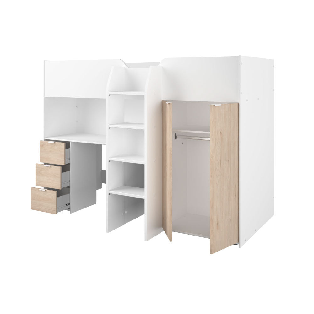 Litera Soul - Blanco y Roble - Tugow