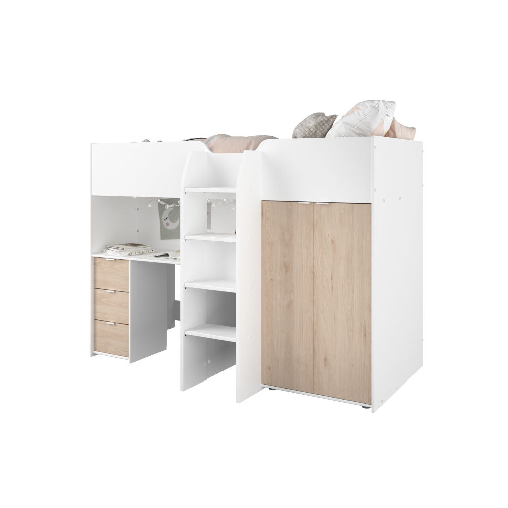 Litera Soul - Blanco y Roble - Tugow