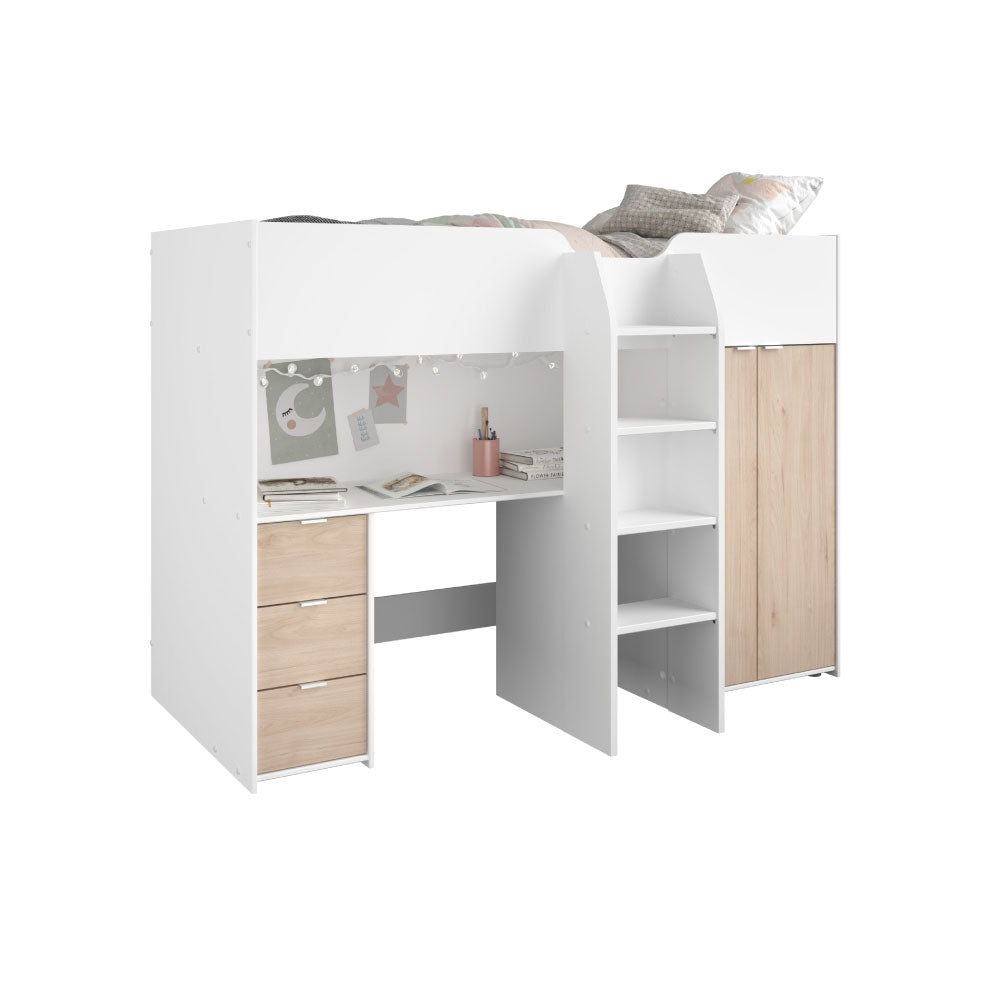 Litera Soul - Blanco y Roble - Tugow