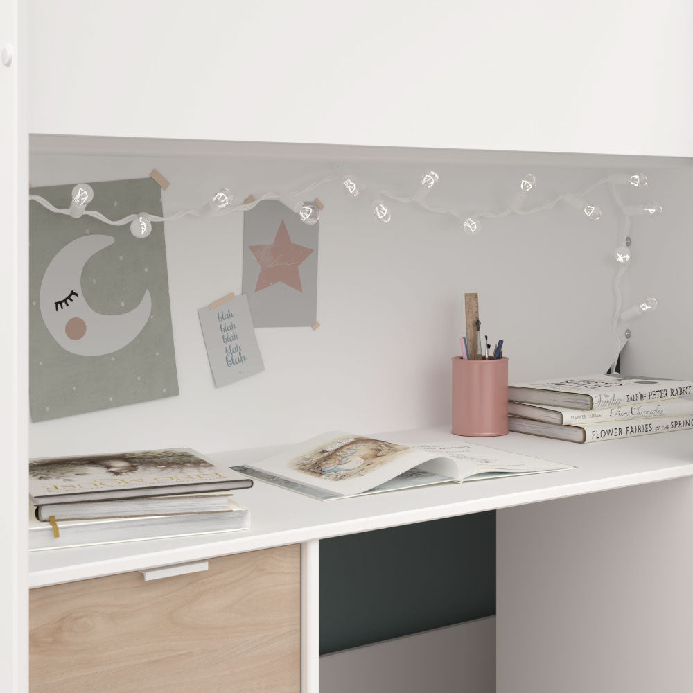 Litera Soul - Blanco y Roble - Tugow