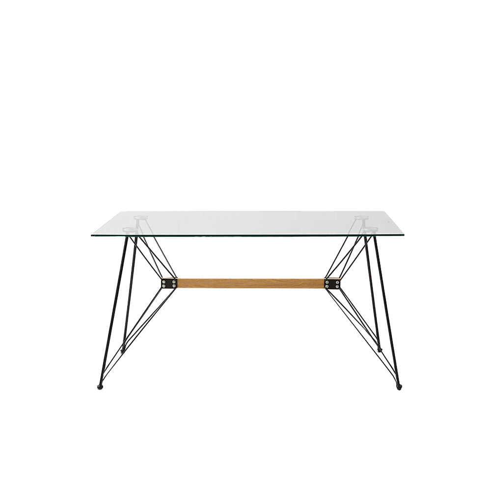 Mesa de comedor Macoba - Cristal Templado - Tugow