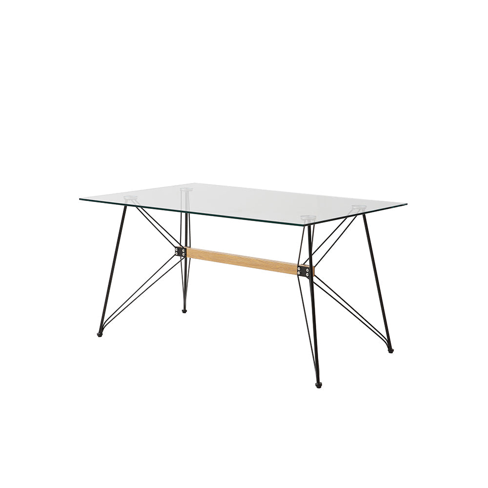 Comedor Macoba con 4 sillas Helsinki - Gris - Tugow