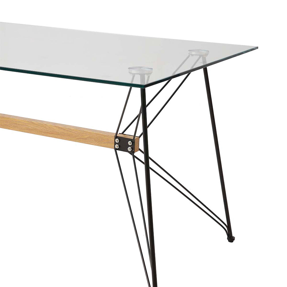 Mesa de comedor Macoba - Cristal Templado - Tugow