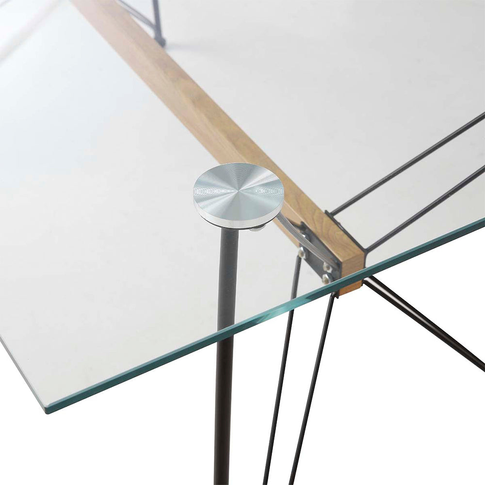 Mesa de comedor Macoba - Cristal Templado - Tugow