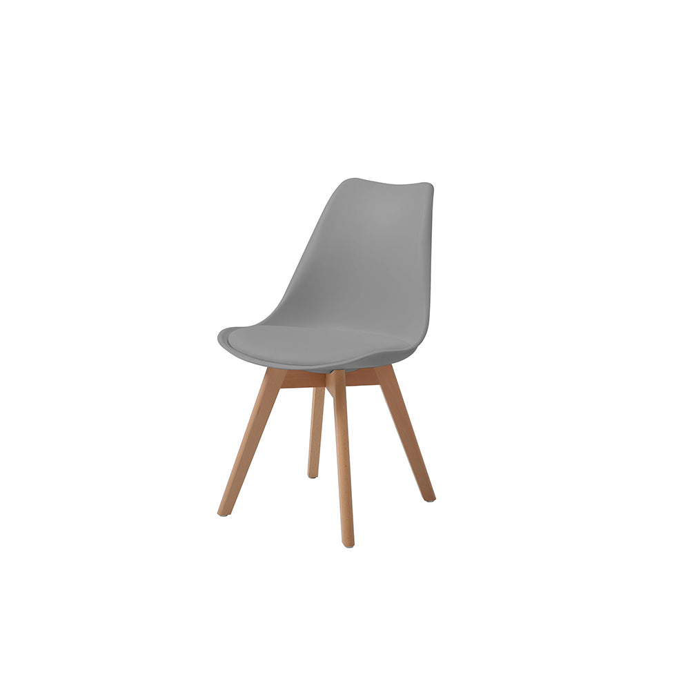 Comedor Macoba con 4 sillas Helsinki - Gris - Tugow