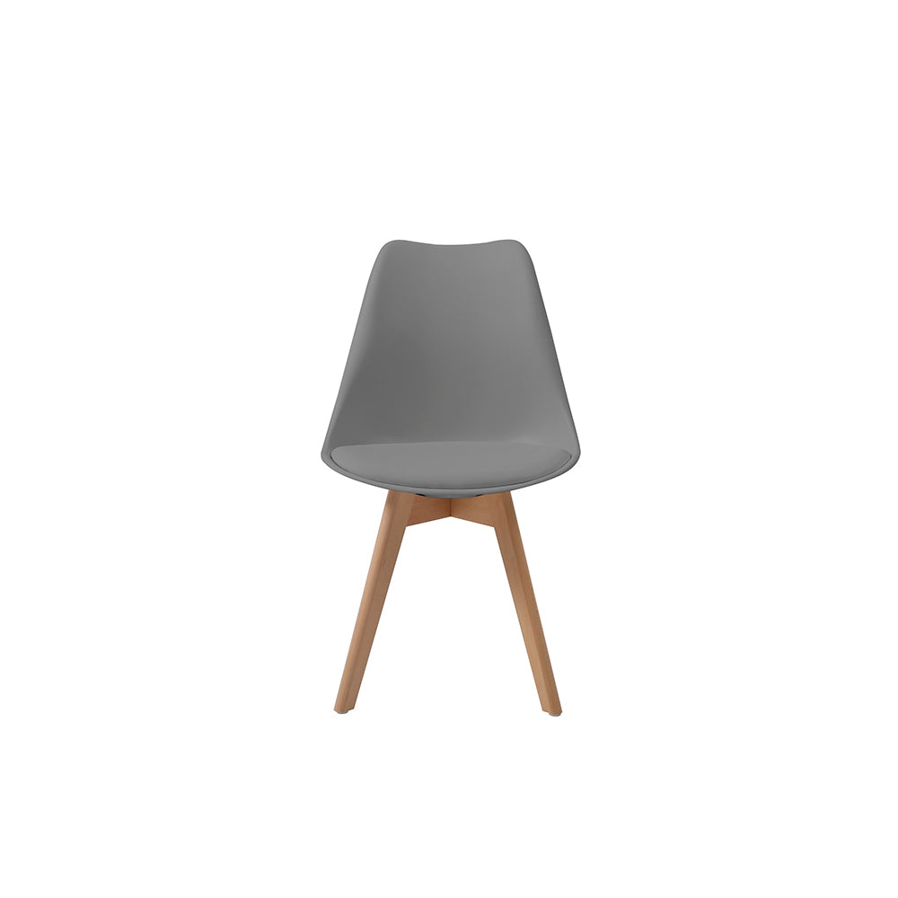 Comedor Macoba con 4 sillas Helsinki - Gris - Tugow